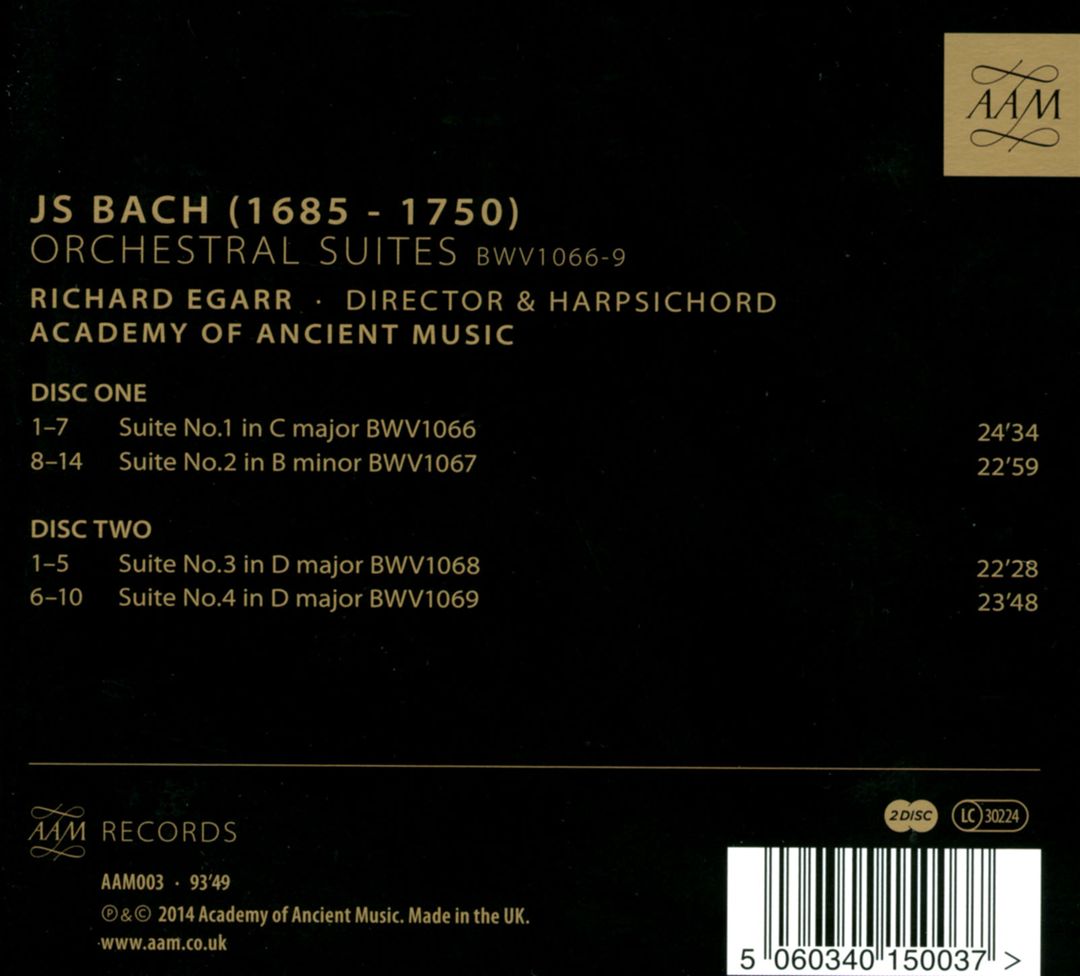 Bach: Orchestral Suites cover art
