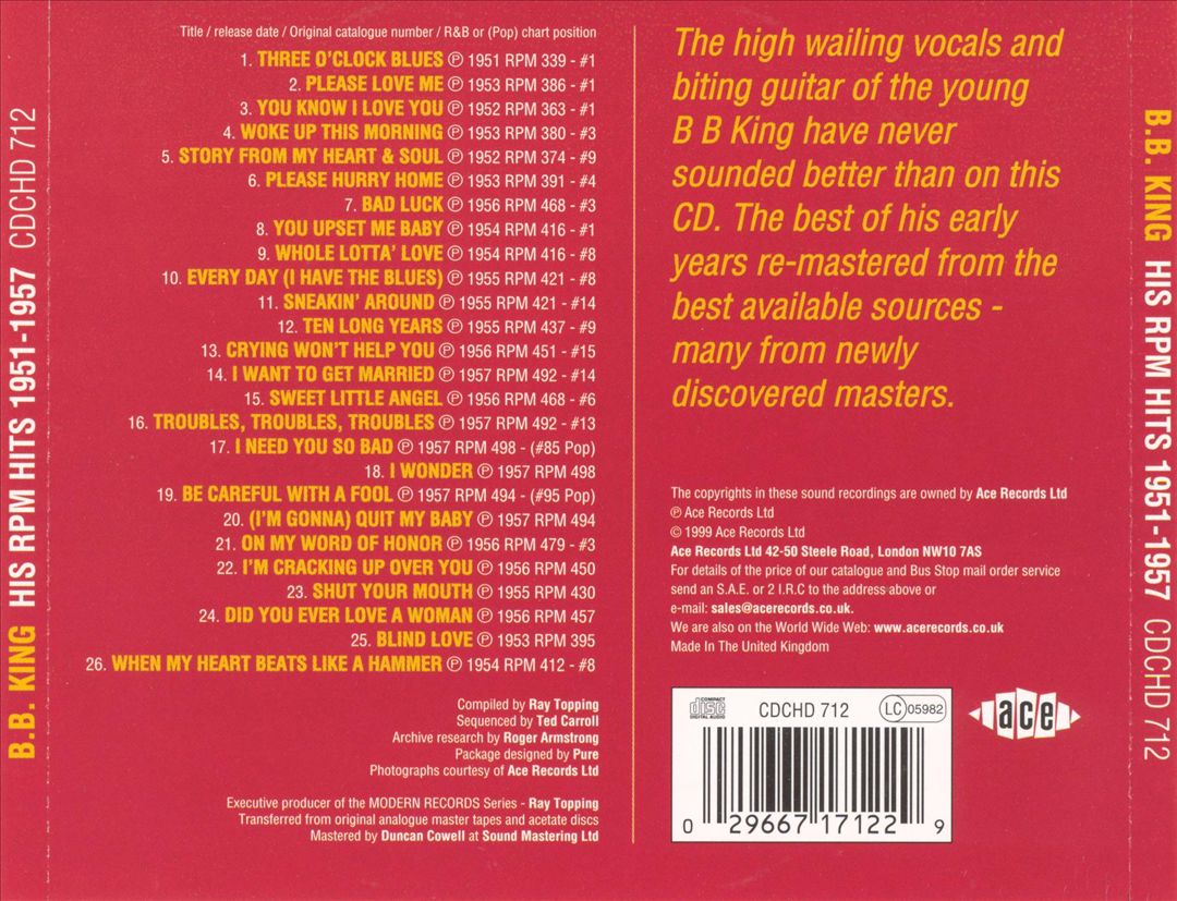 His RPM Hits 1951-1957 cover art