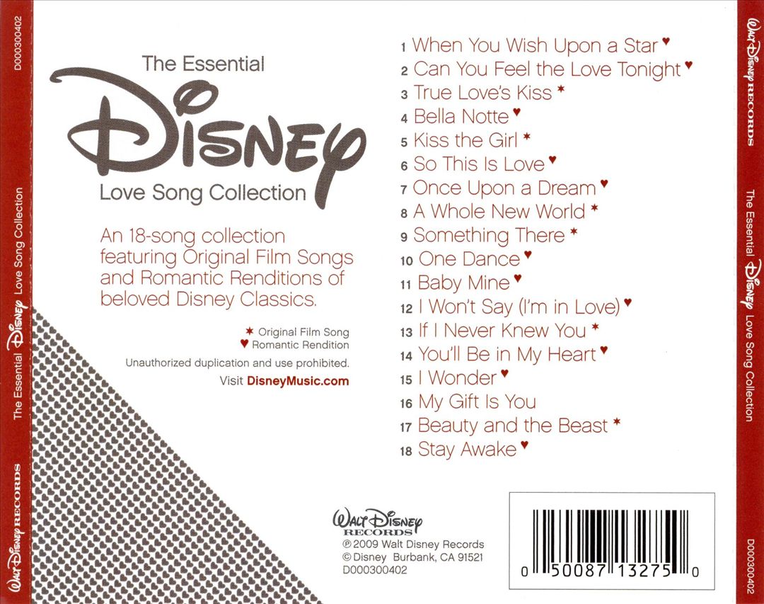 Essential Disney Love Song Collection cover art