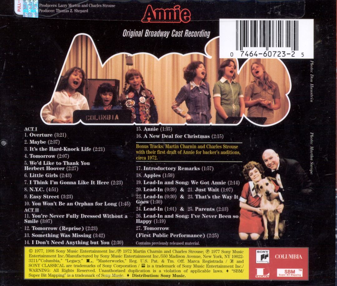 Annie [Original Broadway Cast] cover art