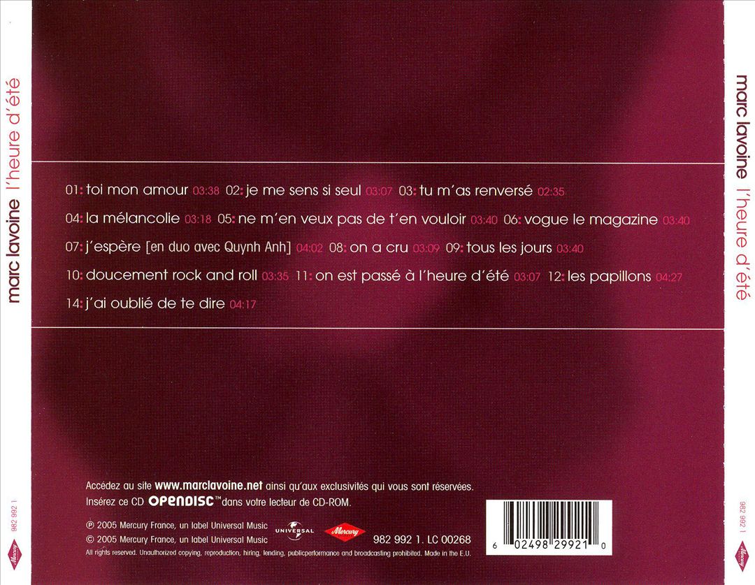 Heure d'Été cover art