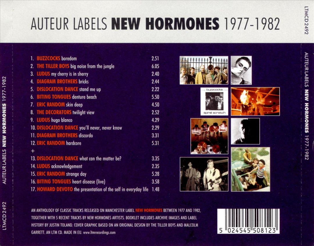 Auteur Labels: New Hormones cover art