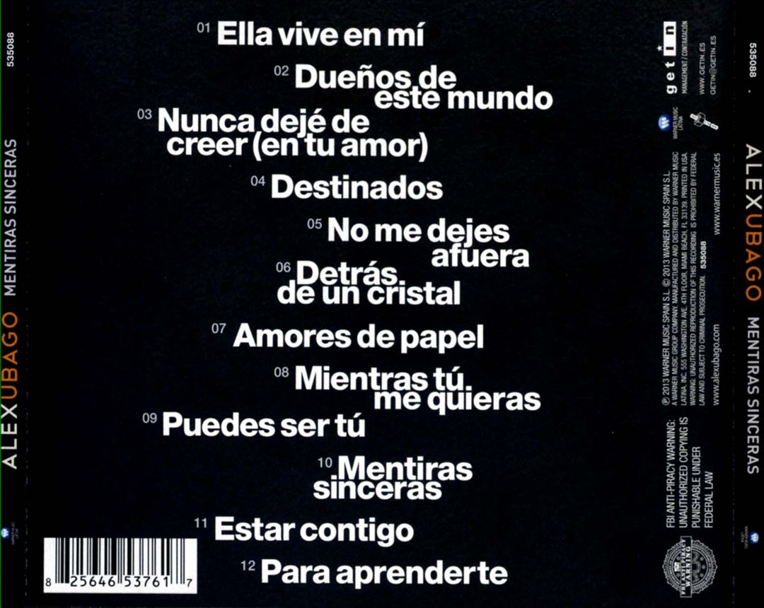 Mentiras Sinceras cover art