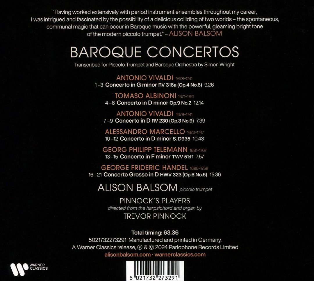 Baroque Concertos cover art