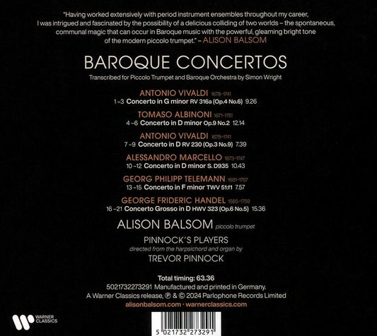 Baroque Concertos cover art
