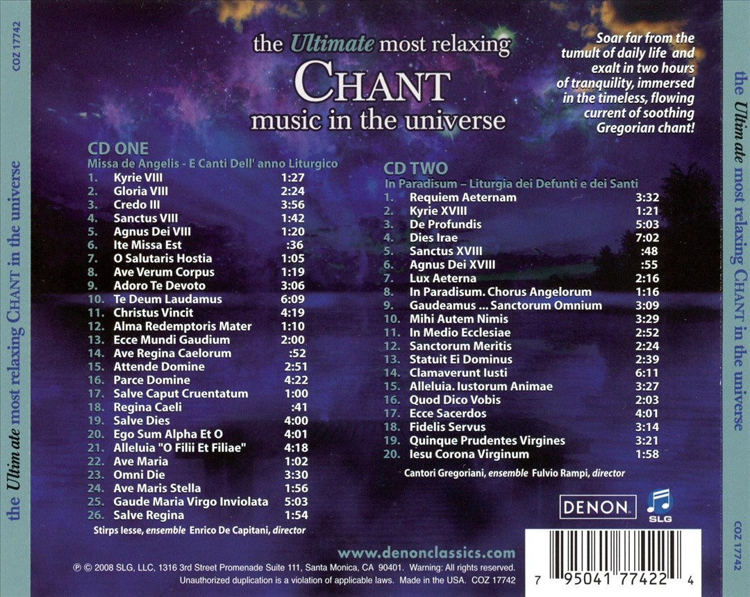 Ultimate Most Relaxing Chant in the Universe cover art