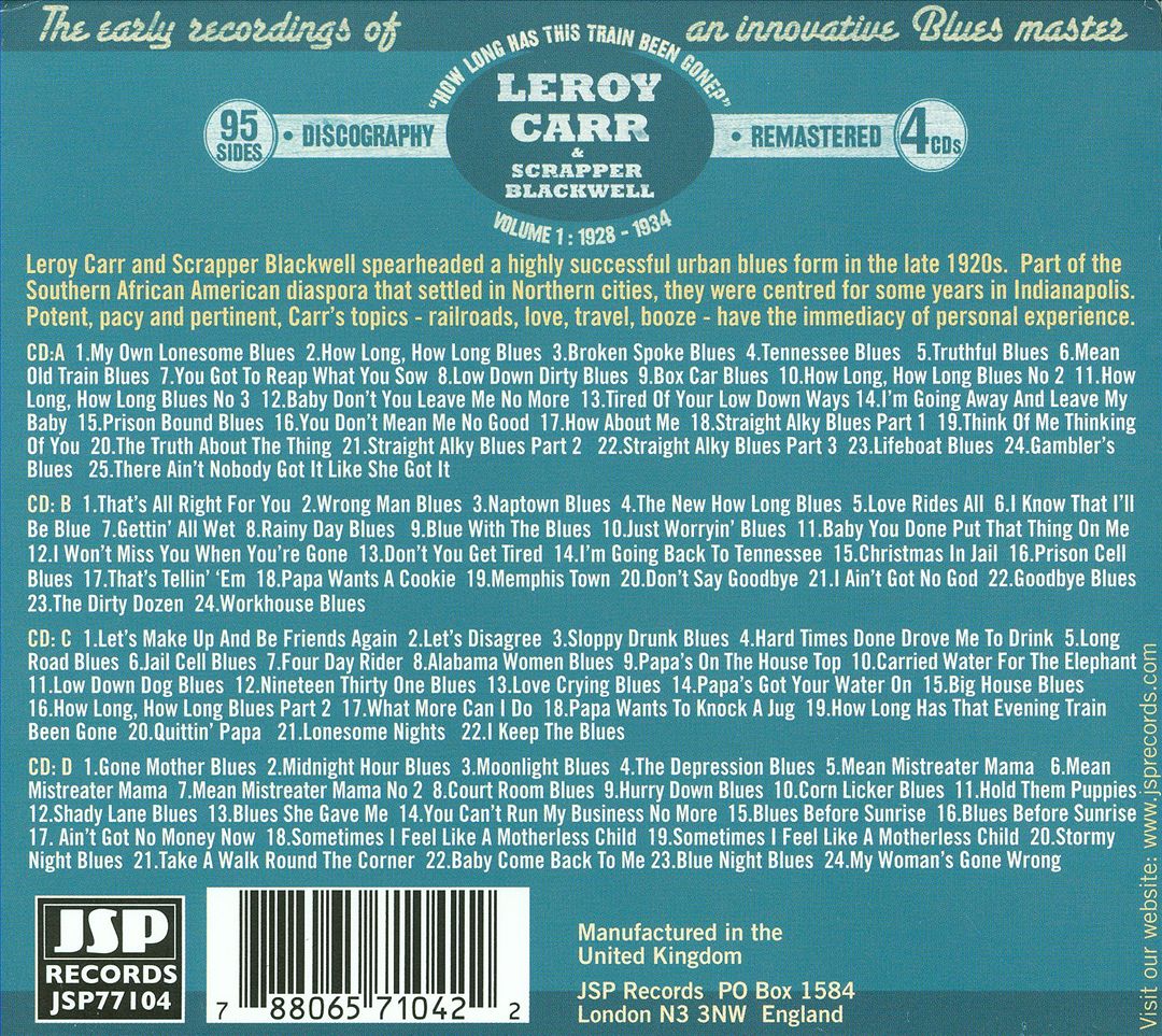 Vol. 1, 1928-1934: How Long Blues cover art