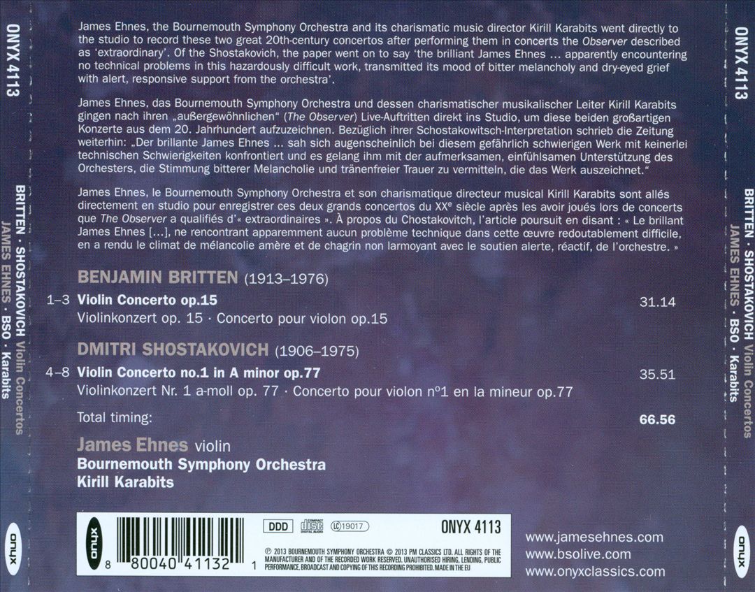 Britten & Shostakovich cover art
