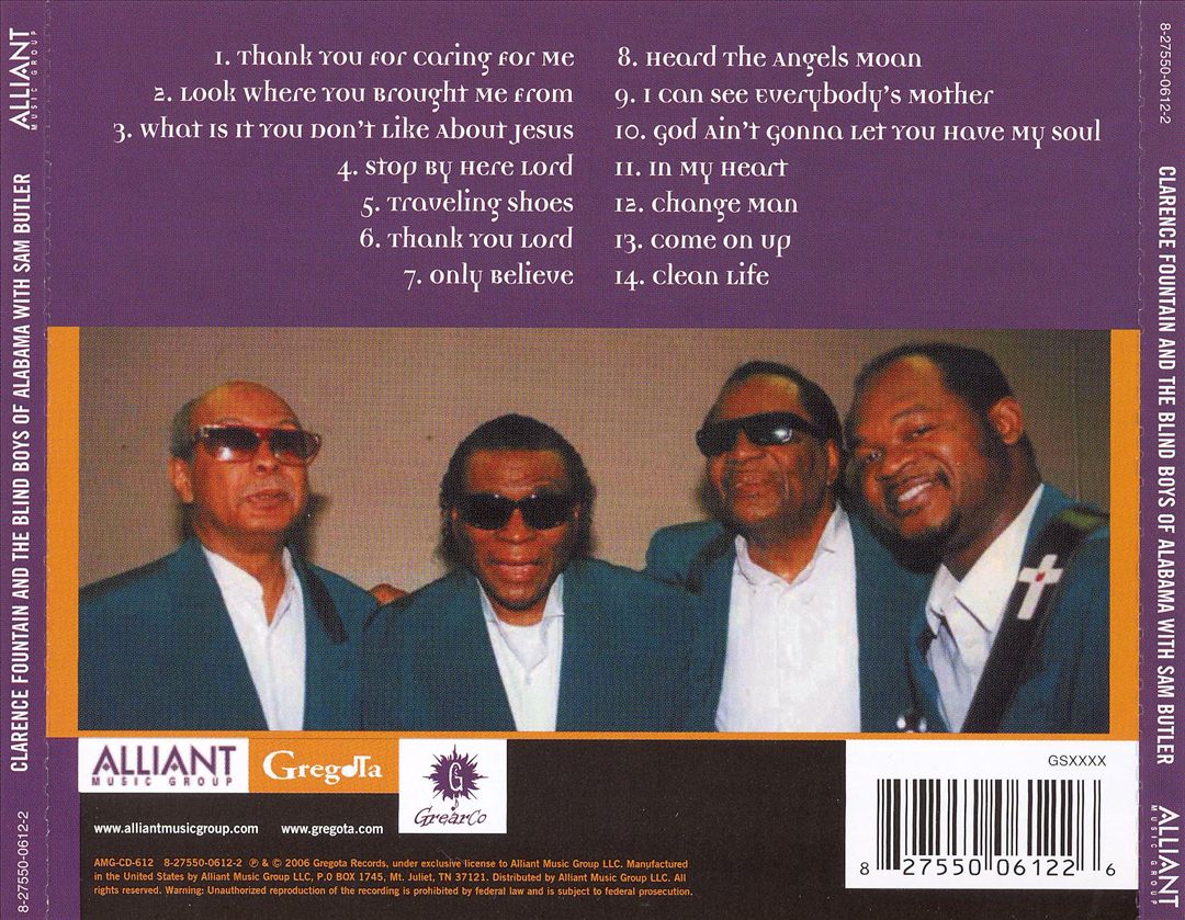 Clarence Fountain and the Blind Boys of Alabama with Sam Butler cover art