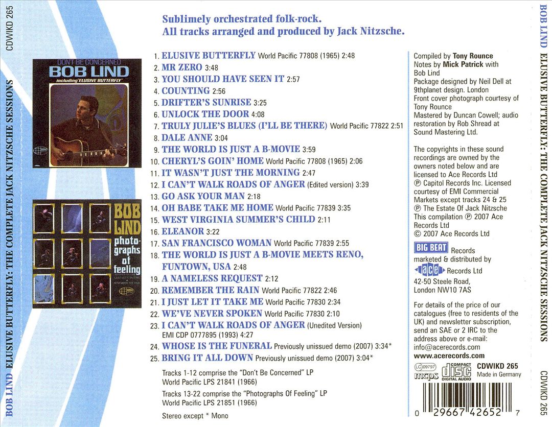 Elusive Butterfly: The Complete Jack Nitzsche Sessions cover art