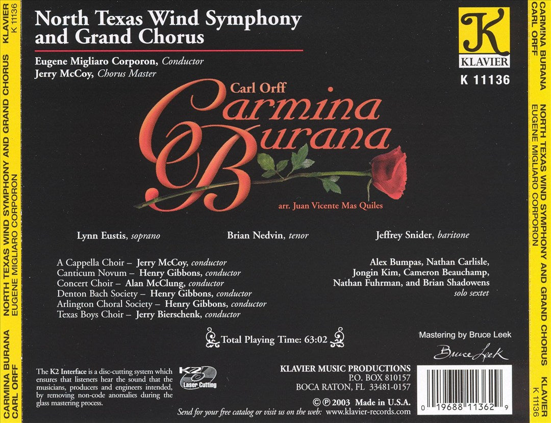 Carl Orff: Carmina Burana cover art