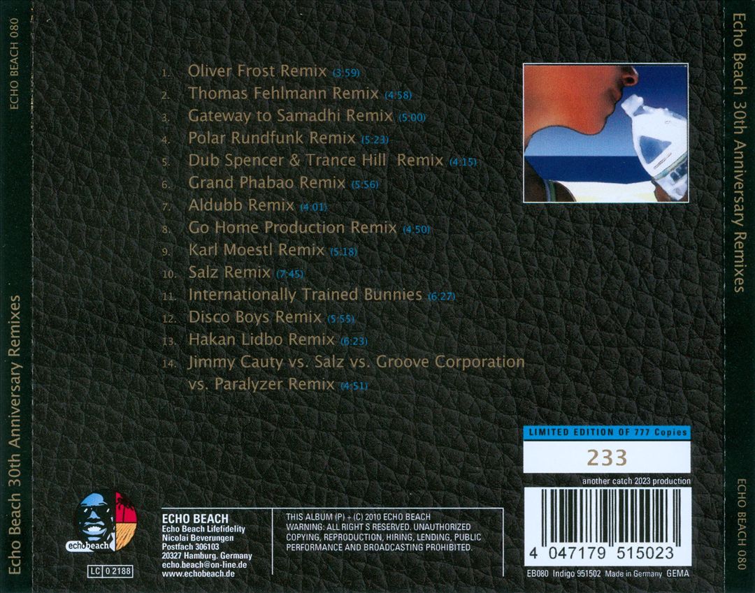 Echo Beach: 30th Anniversary Remixes cover art