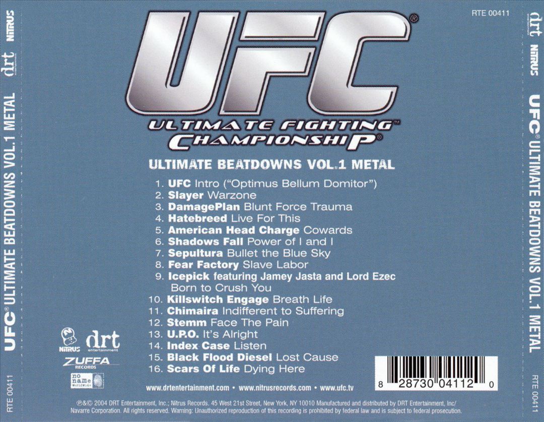 UFC: Ultimate Beatdowns, Vol. 1 cover art
