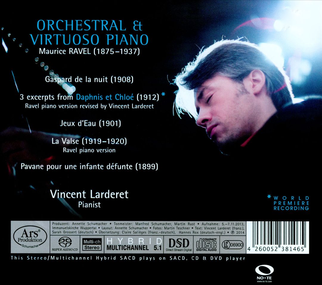 Ravel: Orchestral & Virtuoso Piano cover art