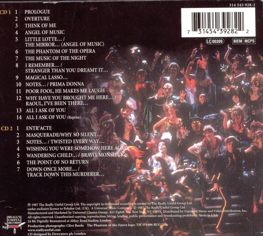 Phantom of the Opera [Original London Cast] cover art