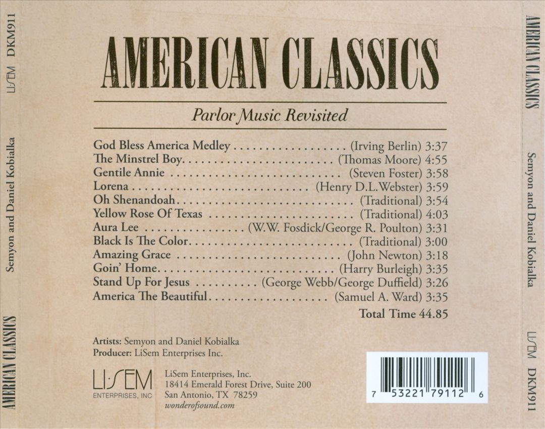 American Classics: Parlor Music Revisited cover art