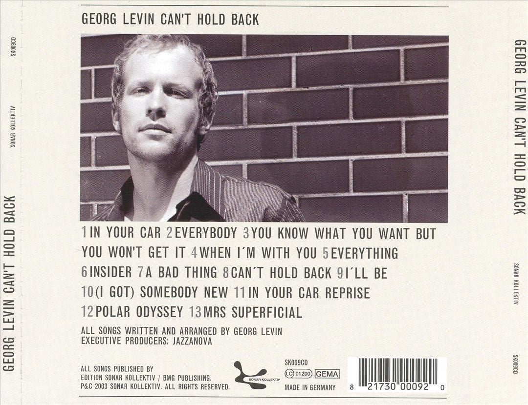 Can't Hold Back cover art