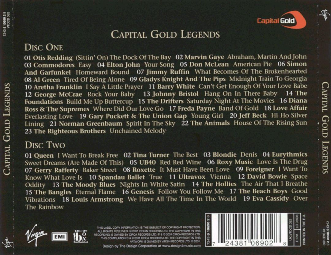 Capital Gold Legends cover art
