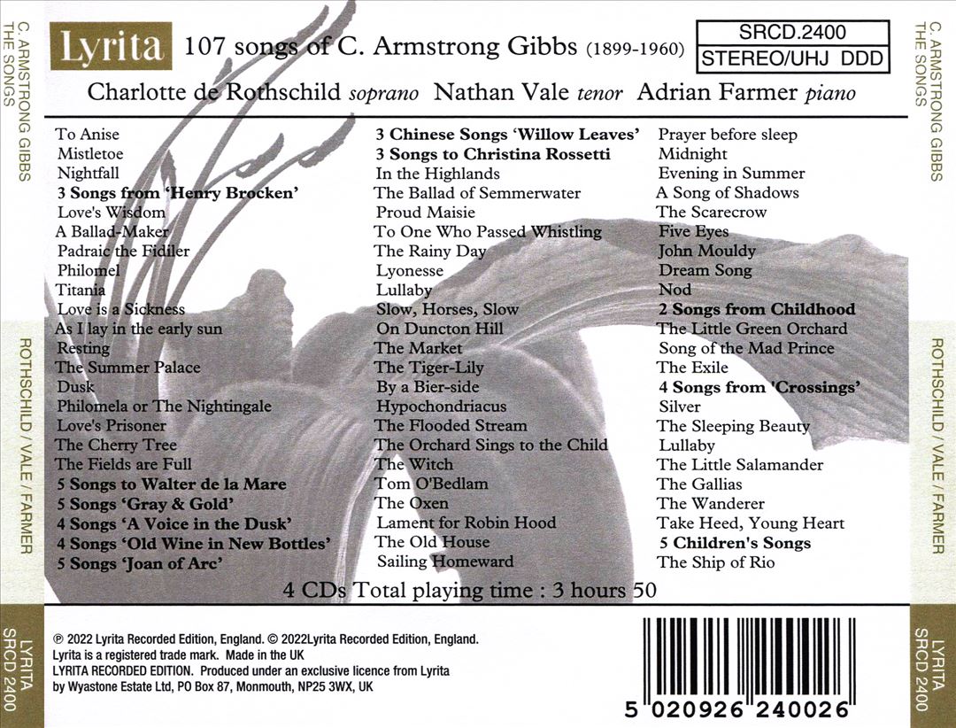 C. Armstrong Gibbs: The Songs cover art