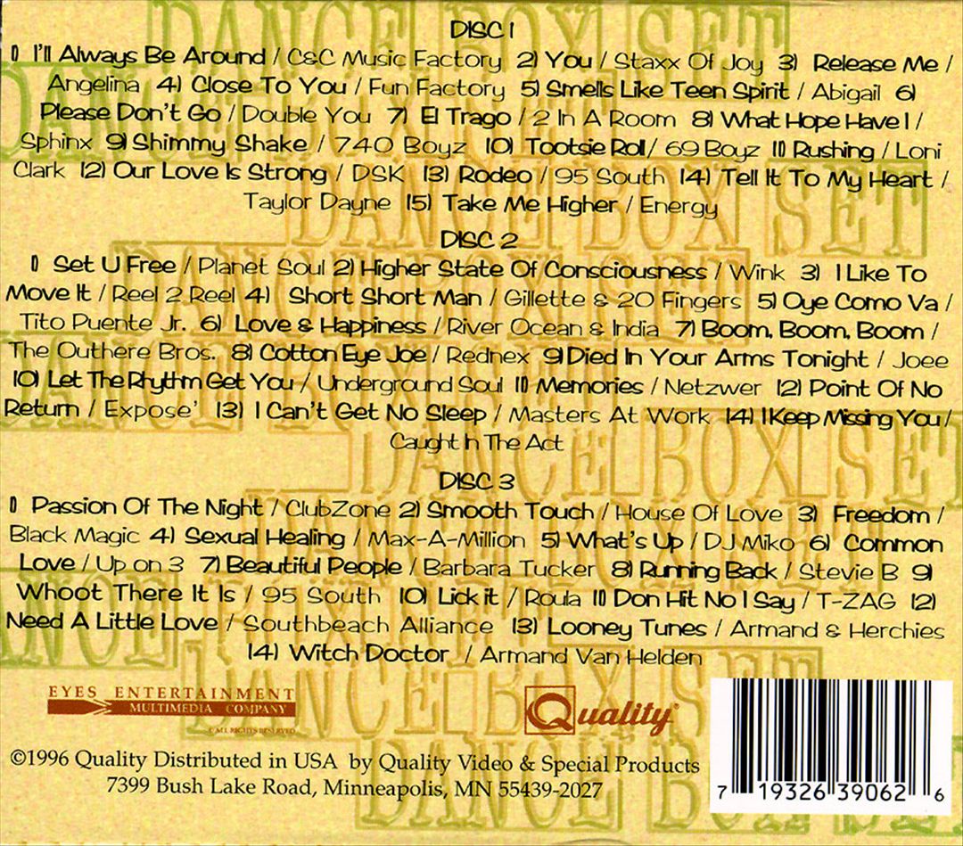 Dance Box Set cover art