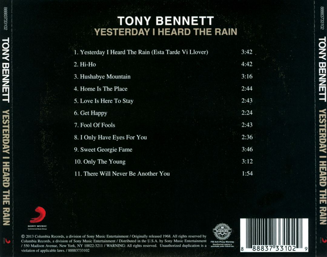 Yesterday I Heard the Rain cover art