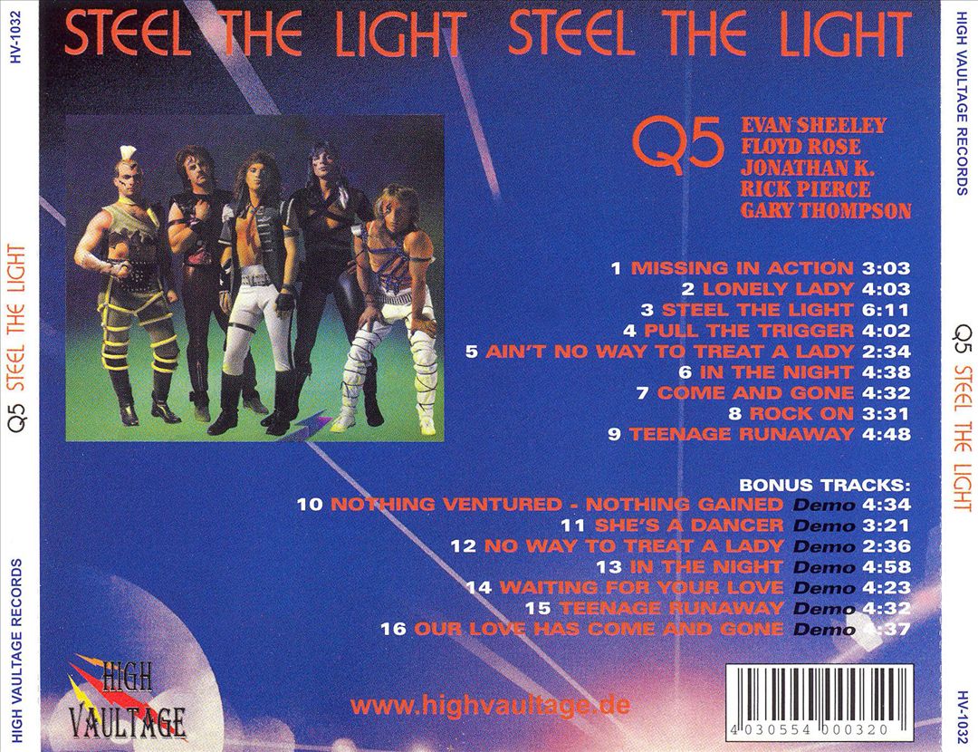 Steel the Light [Bonus Tracks] cover art