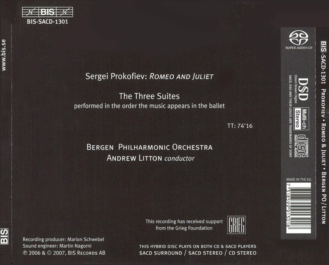 Prokofiev: Romeo & Juliet, The Three Suites cover art