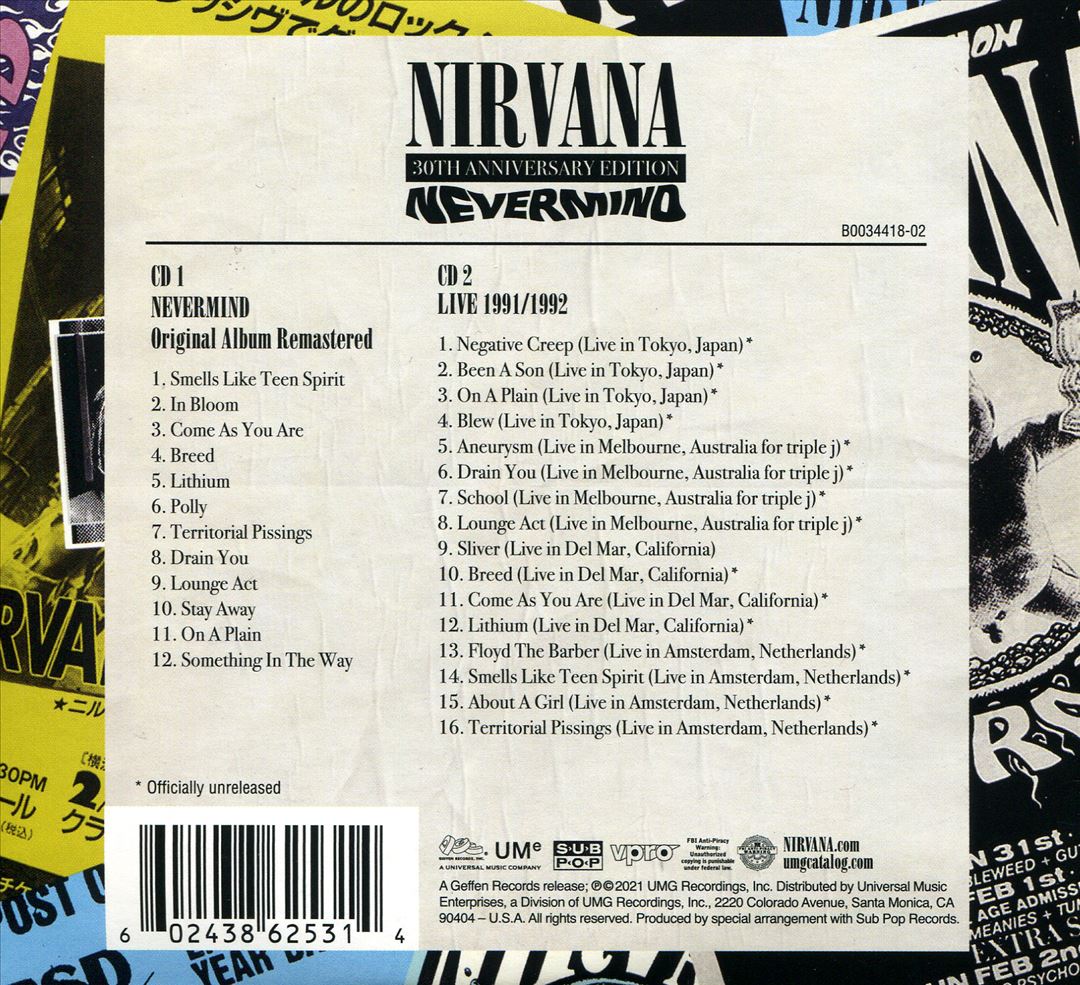 Nevermind [30th Anniversary Deluxe Edition] cover art
