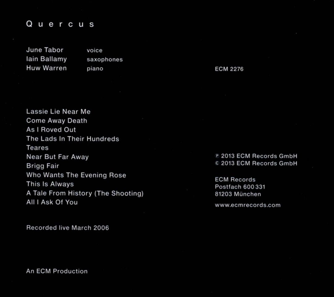 Quercus cover art