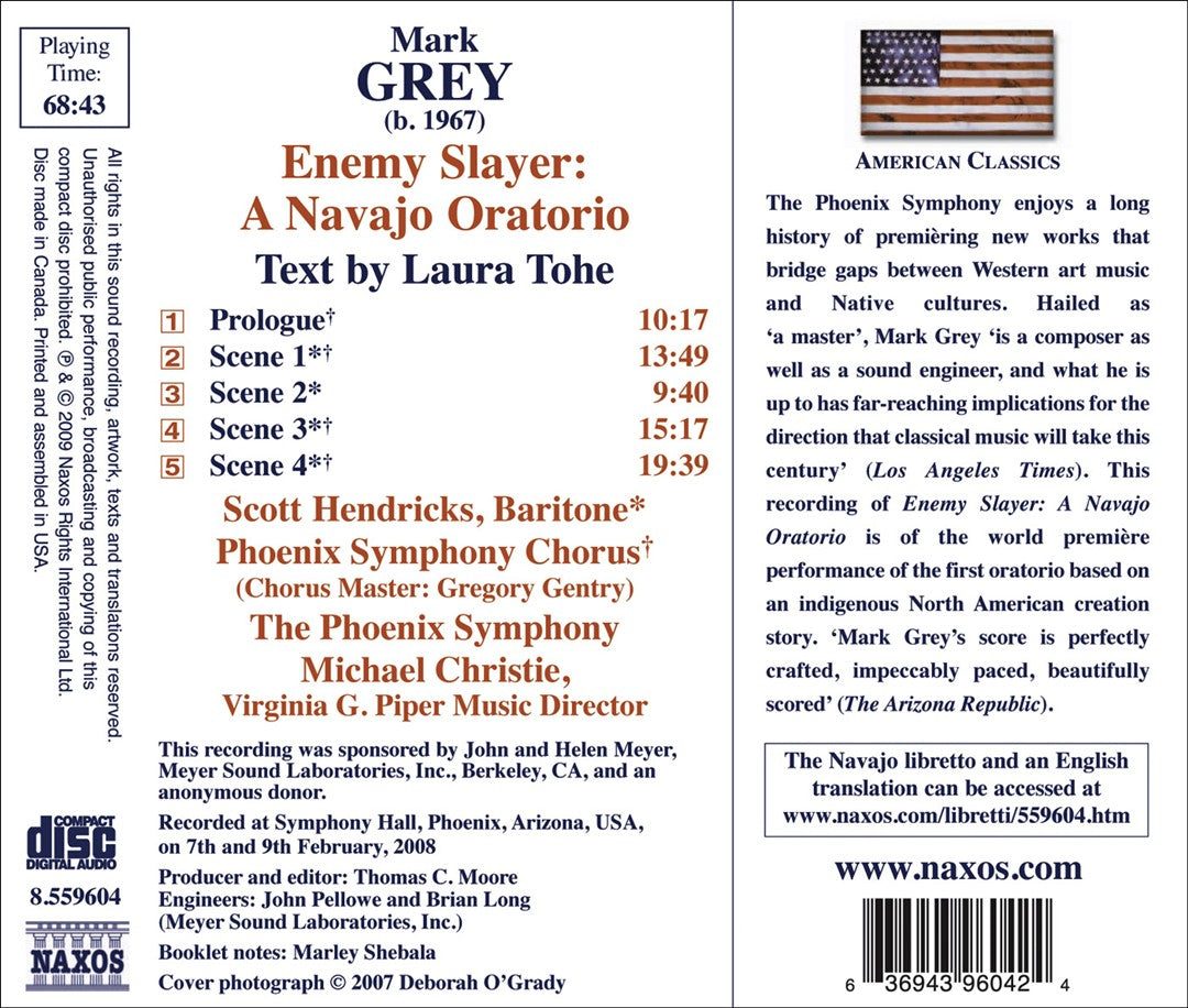 Mark Grey: Enemy Slayer - A Navajo Oratorio cover art