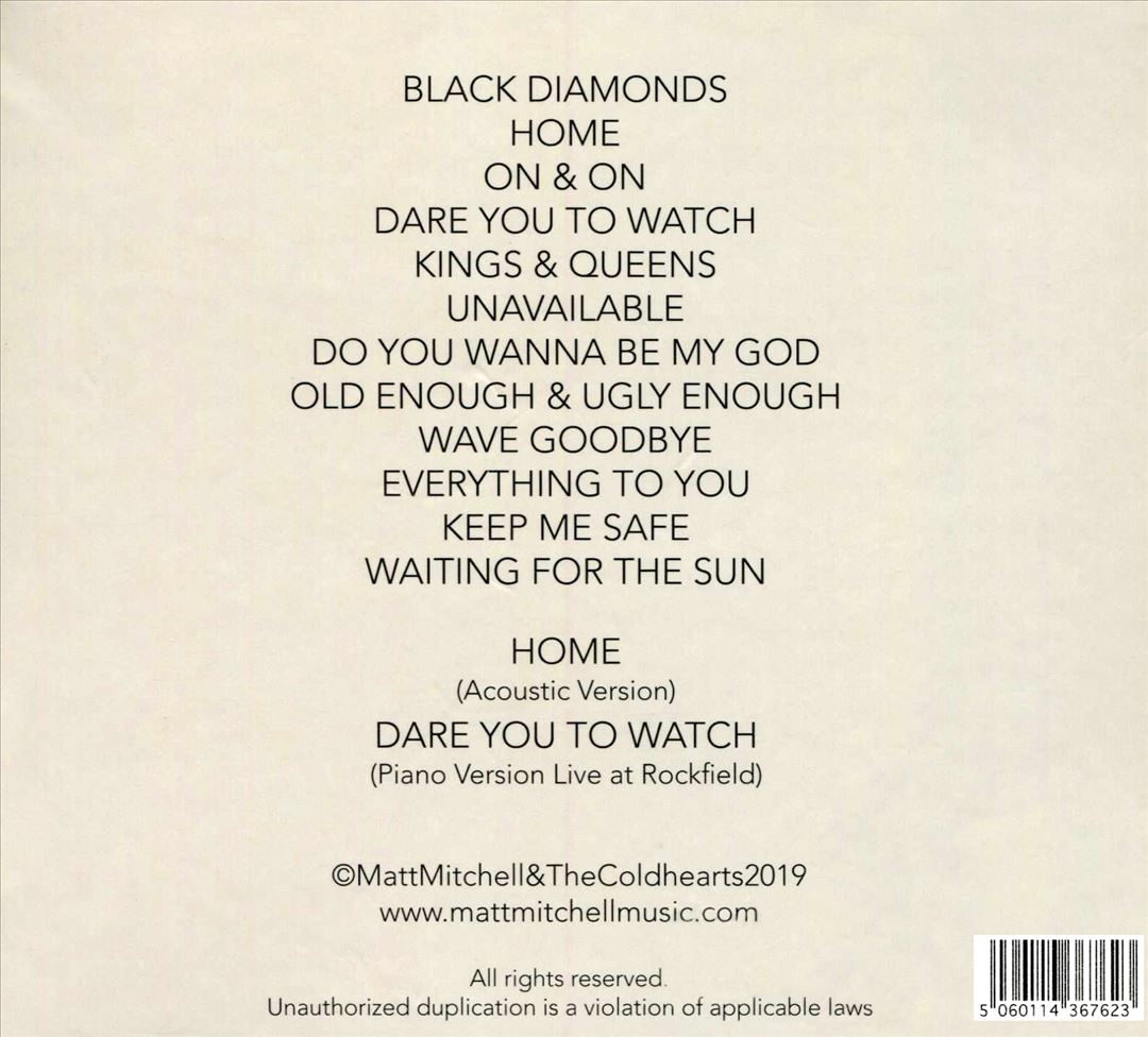 Matt Mitchell & the Coldhearts cover art