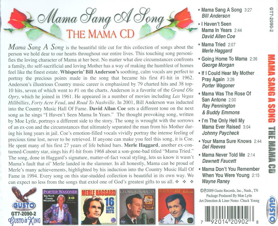Mama Sang A Song: The Mama CD cover art