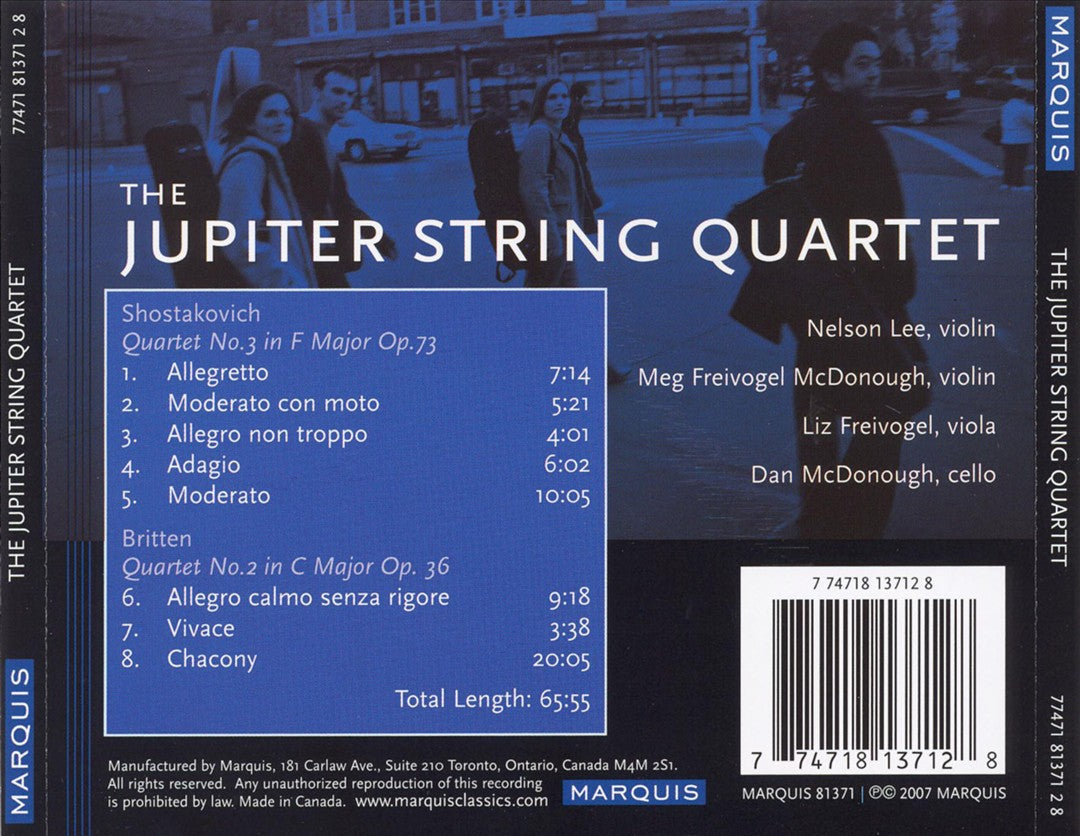Shostakovich: Quartet No. 3; Britten: Quartet No. 2 cover art