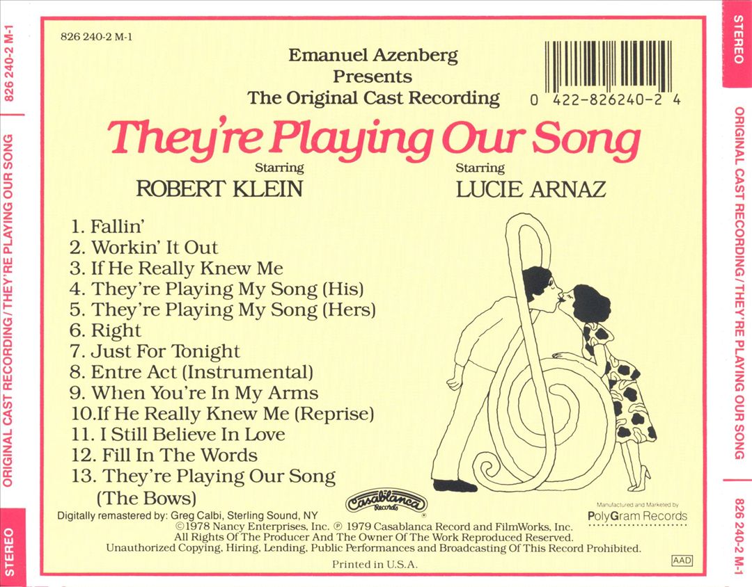 They're Playing Our Song [Original Cast] cover art