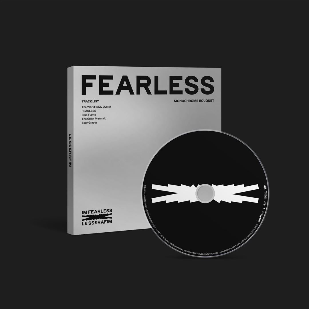 1st Mini Album 'FEARLESS' [Monochrome Bouquet Ver.] cover art