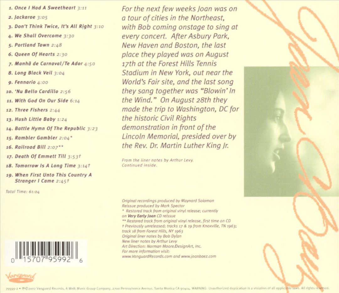 Joan Baez in Concert, Pt. 2 [Bonus Tracks] cover art