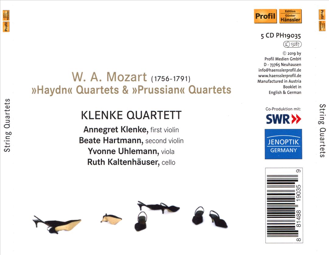 Mozart: String Quartets cover art
