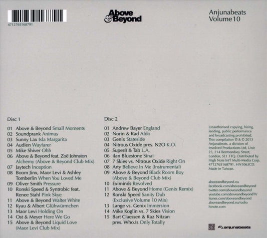 Anjunabeats, Vol. 10 cover art