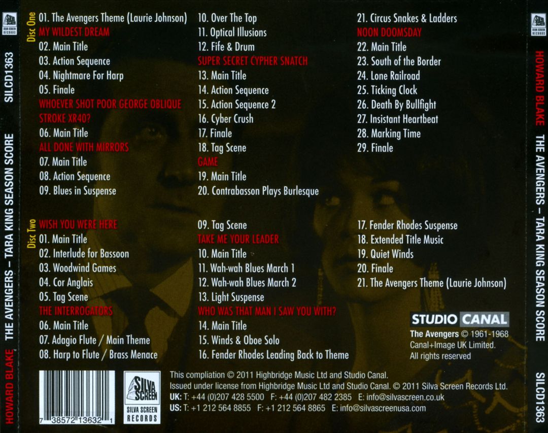Avengers [Original Tara King Season Score] cover art