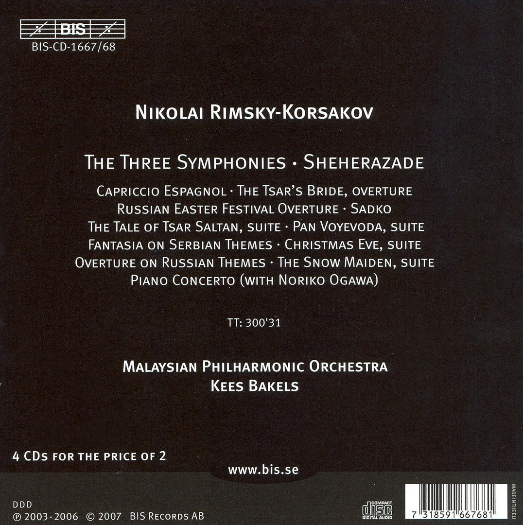 Rimsky-Korsakov: Orchestral Works including Sheherazade cover art