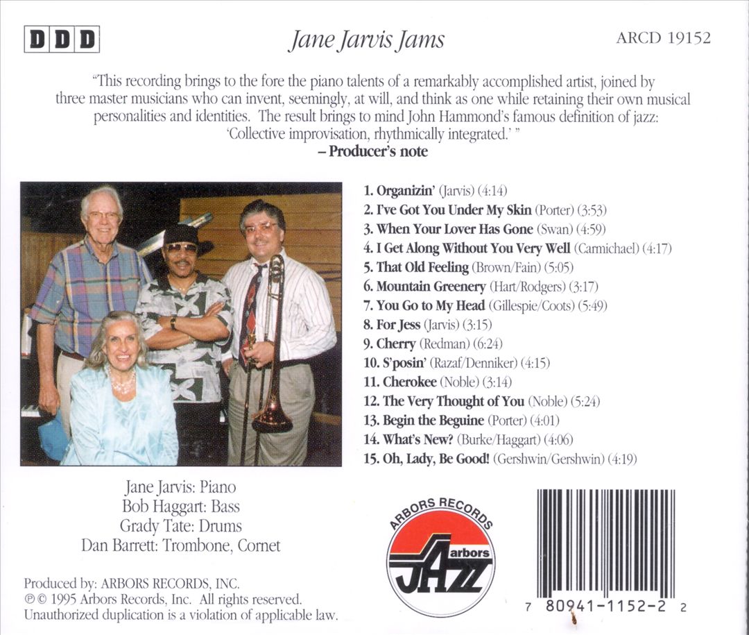 Jane Jarvis Jams cover art