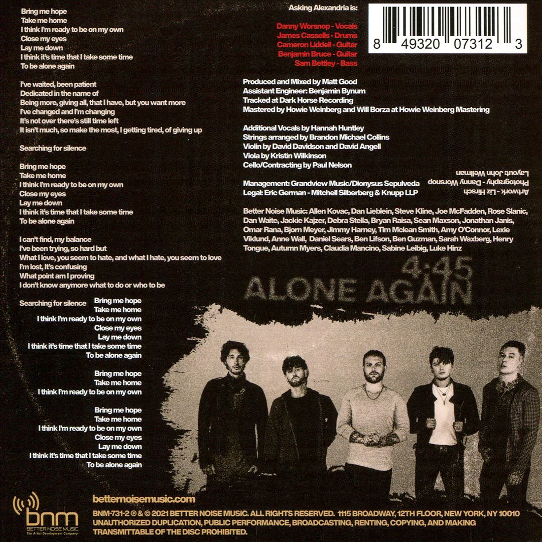 Alone Again cover art
