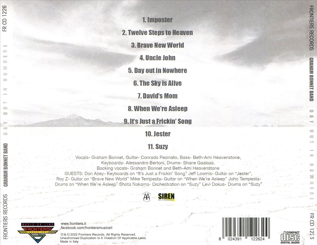 Day Out in Nowhere cover art