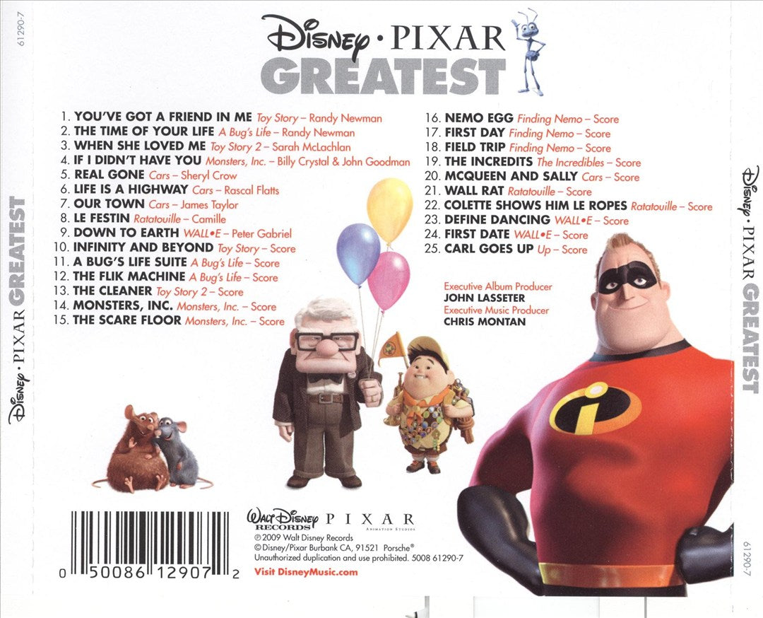 Disney Pixar Greatest Hits cover art