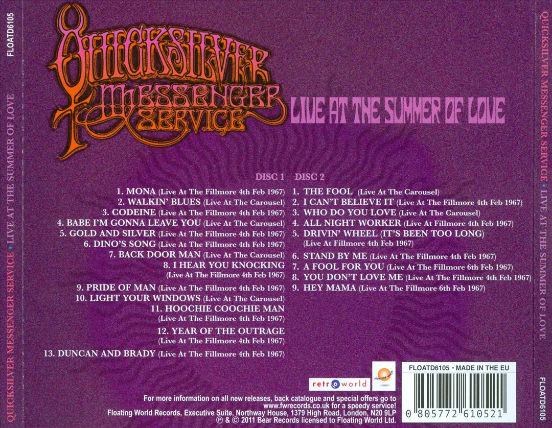 Live at the Summer of Love cover art