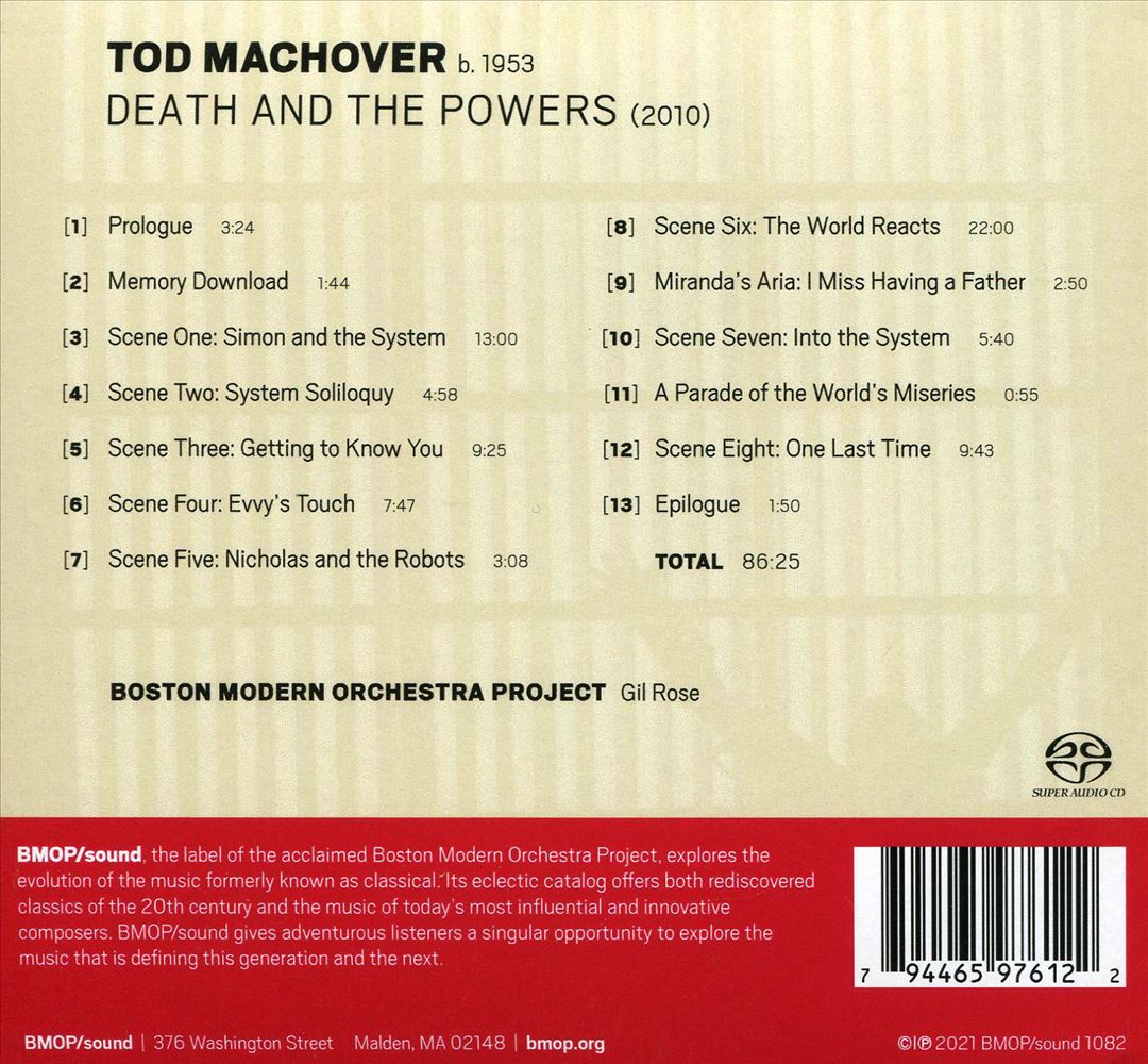 Tod Machover: Death and the Powers cover art