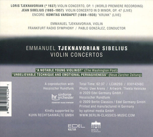 Sibelius: Violin Concertos cover art