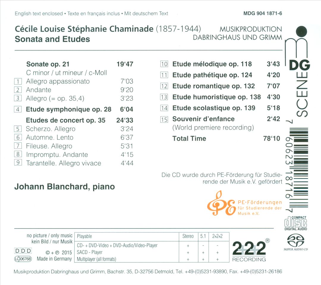 Cécile Chaminade: Piano Works cover art