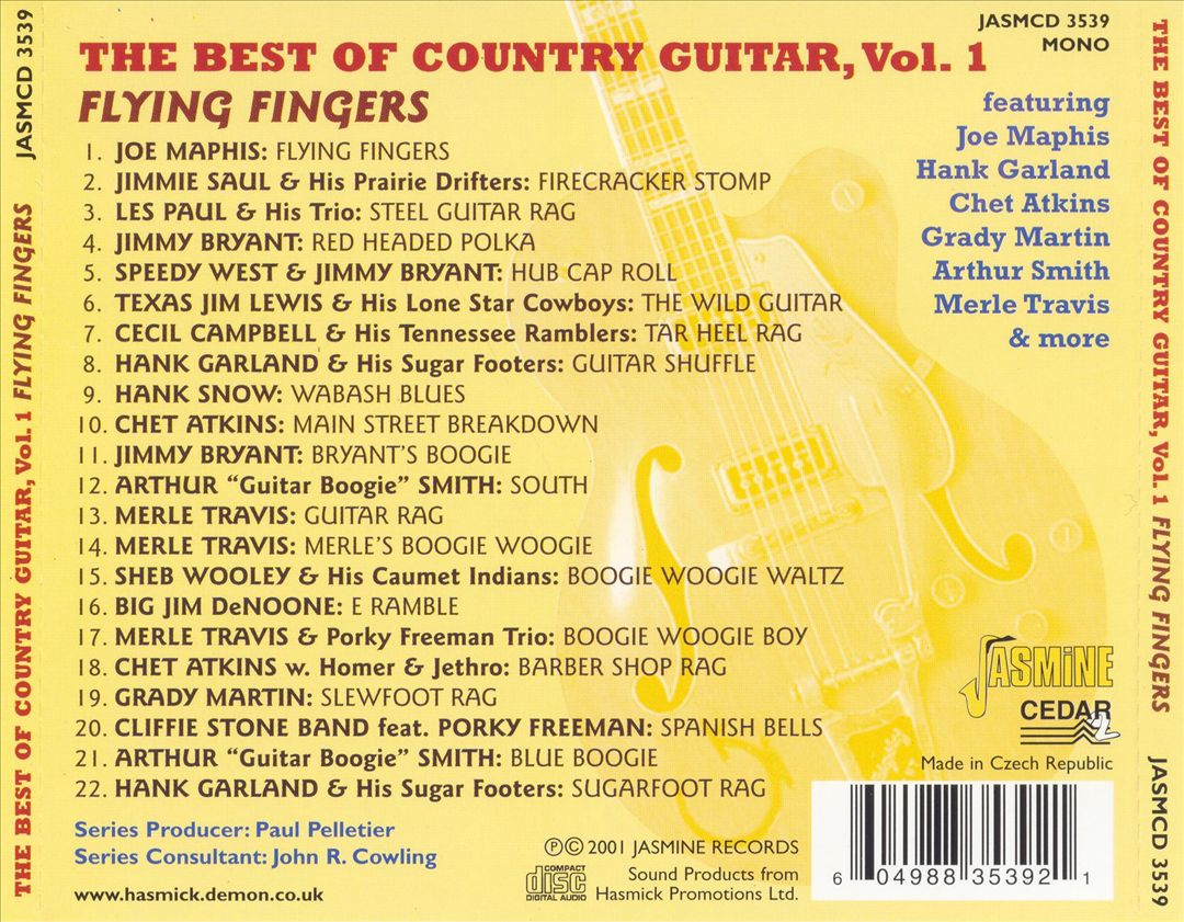 Flying Fingers, Vol. 1: The Best of Country Guitar cover art