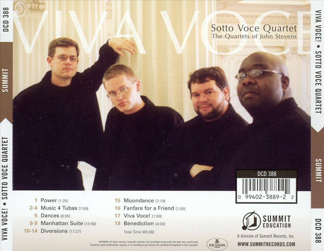 Viva Voce! The Quartets of John Stevens cover art
